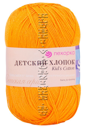 Пряжа Пехорка &quot;Детский хлопок&quot; - (12 - Желток) 100 г / 330 м100% хлопок мерсеризованный