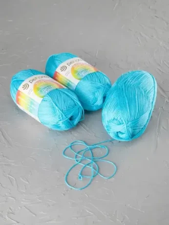 Пряжа Пехорка «Детский хлопок» - (223 - Светло-бирюза)