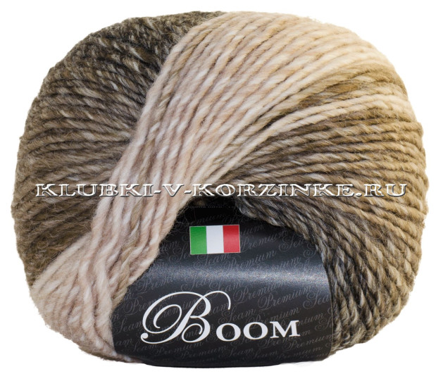 Пряжа Boom Seam - (34949 - Беж, кремовый, какао)