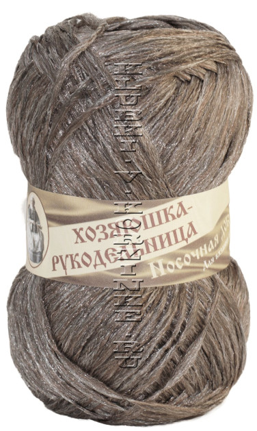 Пряжа Хозяюшка-рукодельница «Носочная добавка» (Коричневый)
