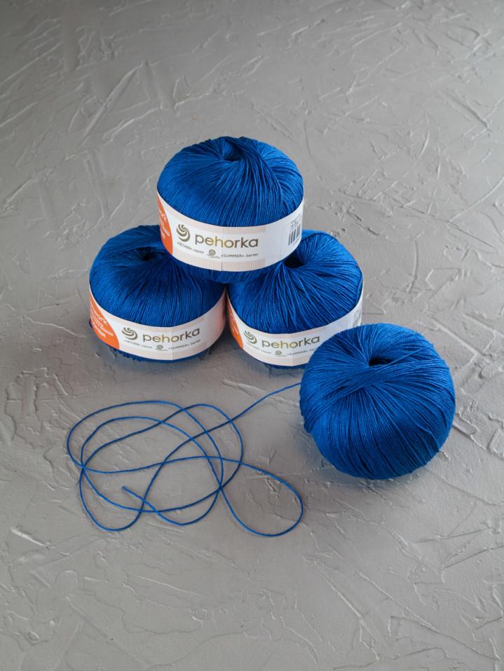 Пряжа Пехорка «Ажурная» - (26 - Василек)
