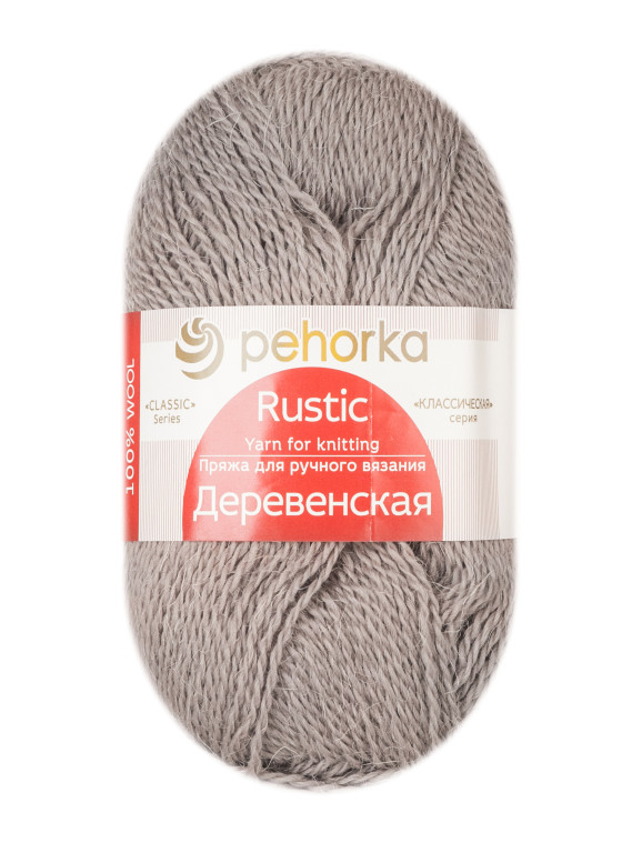 Пряжа Пехорка «Деревенская» - (388 - Темная верба)