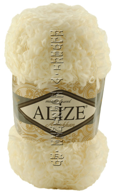 Пряжа Astrakhan Alize - (01 - Кремовый)