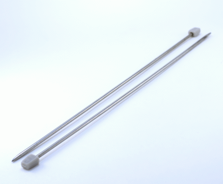 Спицы прямые металлические №4, 35 см, 2шт.