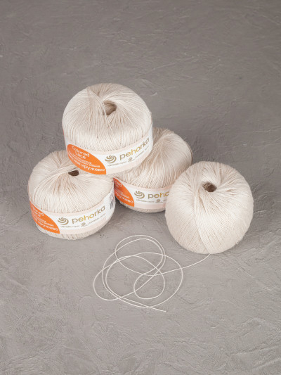 Пряжа Пехорка «Цветное кружево» - (03 - Светлобежевый)