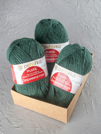 Пряжа Пехорка «Деревенская» - (381 - Лавр)
