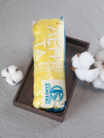 Шерсть для валяния, Камтекс (030 - Лимон)