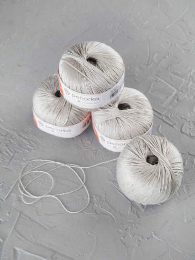 Пряжа Пехорка «Ажурная» - (181 - Жемчуг)