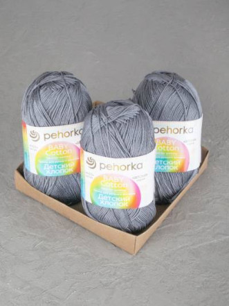 Пряжа Пехорка «Детский хлопок» - (393 - Св.моренго)