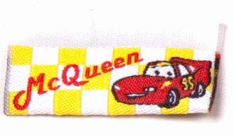 Жаккардовые этикетки Mc Queen - флажок