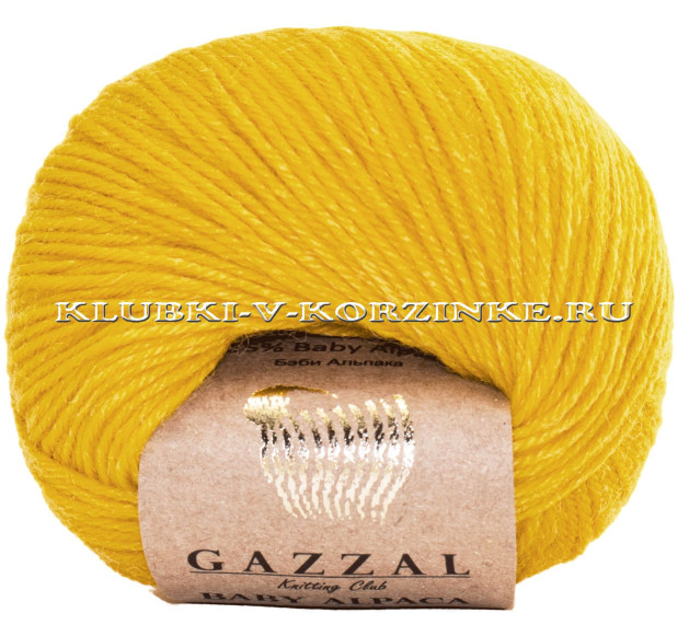 Пряжа GAZZAL Baby Alpaca - (46003 - Желток)