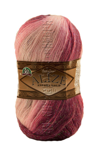 Пряжа ANGORA GOLD SIMLI BATIK Alize - (1895 - Розовый, т.лиловый)