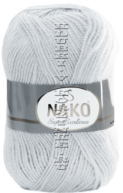 Пряжа Super Excellence Nako - (4136 - Светло - серый)