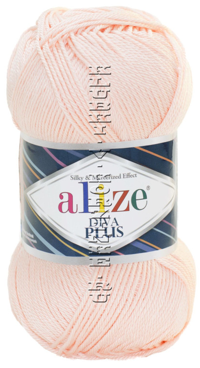Пряжа Diva Plus Alize - (556 - Светло - розовый)