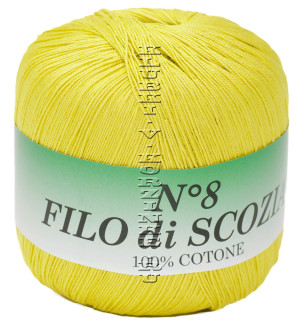 Пряжа Filo di Scozia №8 - (102 - Золото) 50 г / 340 м100% мерсеризованный хлопок