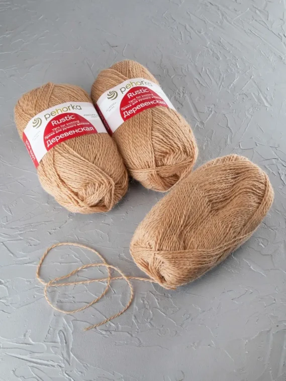Пряжа Пехорка «Деревенская» - (337 - Лама)