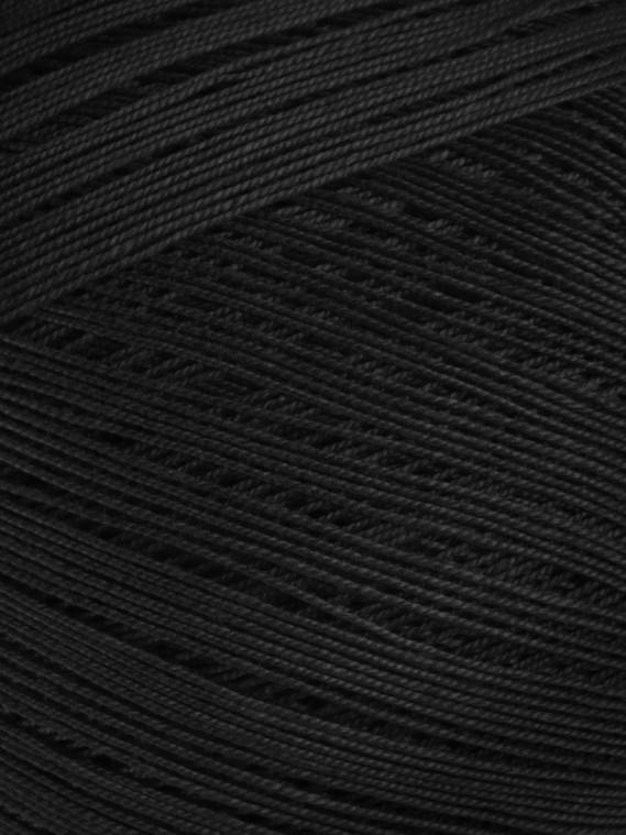 Пряжа Пехорка «Цветное кружево» - (02 - Черный)