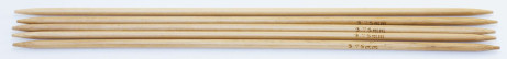 Спицы чулочные деревянные №3,75 20 см, 5 шт.