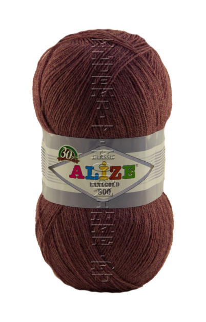 Пряжа Lanagold 800 Alize - (589 - Сухая роза меланж)
