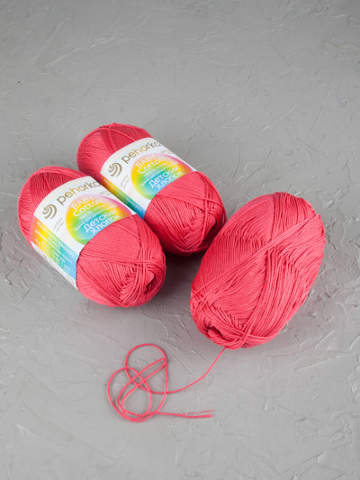 Пряжа Пехорка «Детский хлопок» - (439 - Малиновый)