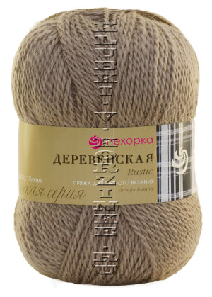 Пряжа Пехорка Деревенская - (388 - Темная верба) 100 г / 250 м100% полугрубая шерсть