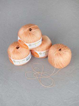 Пряжа Пехорка «Цветное кружево» - (99 - Абрикос)
