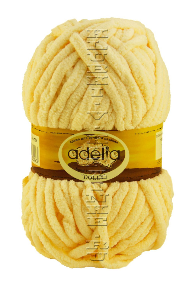 Пряжа ADELIA "DOLLY" - (19 - Сливочный)