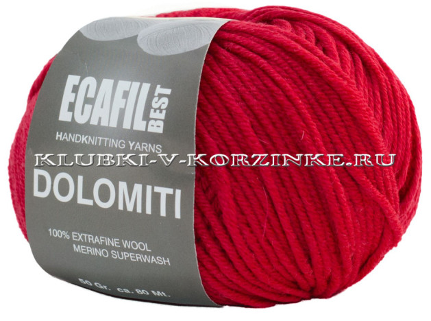 Пряжа Dolomiti Ecafil - (014 - Вишня)