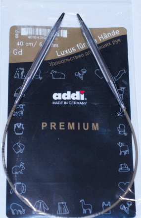 Спицы ADDI круговые супергладкие №6,5  40 см
