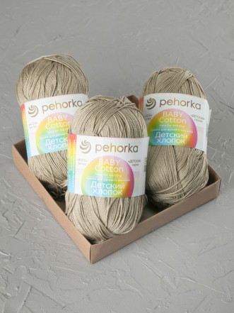 Пряжа Пехорка «Детский хлопок» - (478 - Защитный)