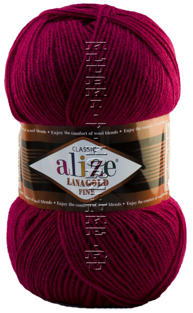 Пряжа Lanagold Fine Alize - (649 - Рубин)