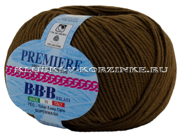 Пряжа Premiere BBB - (7126 - Светло-коричневый)