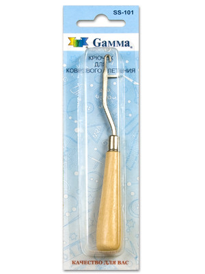 Крючок для коврового плетения Gamma (SS-101)