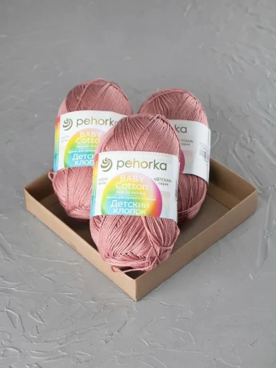 Пряжа Пехорка «Детский хлопок» - (788 - Св.марсала)