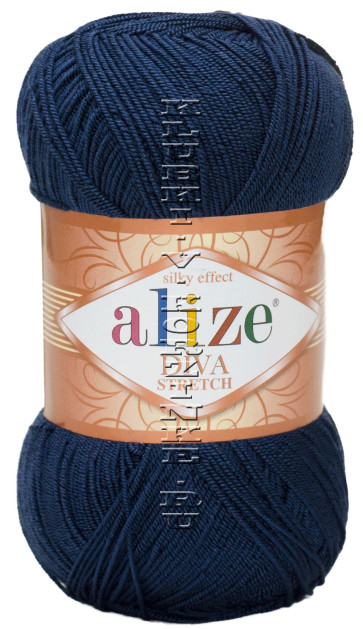 Пряжа DIVA STRETCH Alize - (361 - Тёмно - синий)
