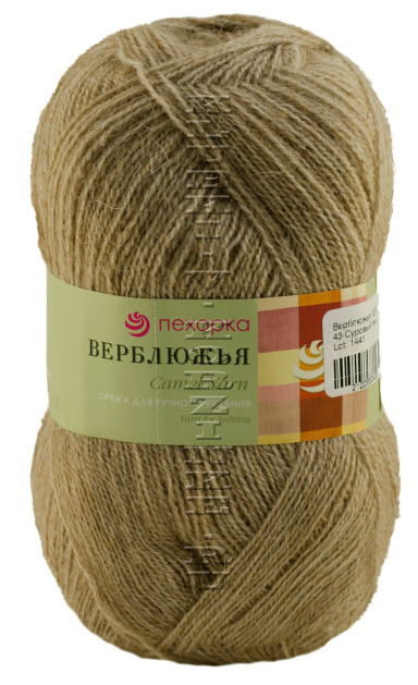 Пряжа Пехорка «Верблюжья» - (43 - Суровый лен)