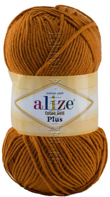 Пряжа Cotton Gold Plus Alize - (234 - Табачно-коричневый)