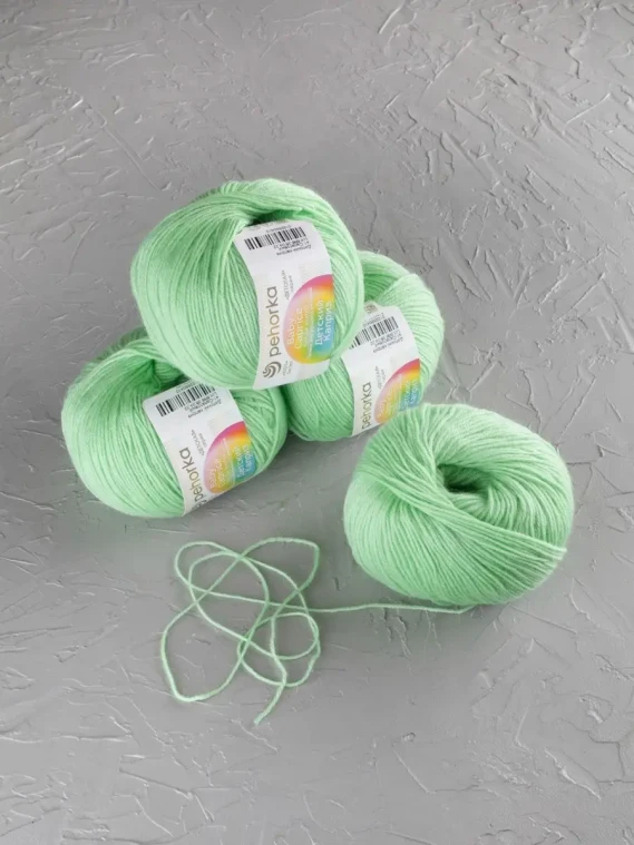 Пряжа Пехорка «Детский каприз» - (41 - Салатовый)