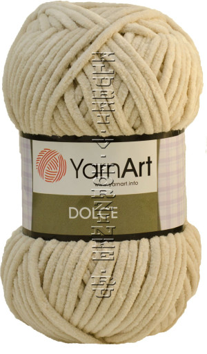 Пряжа YarnArt Dolce - (771 - Светло-бежевый) 100 г / 120 м100% микро полиэстер
