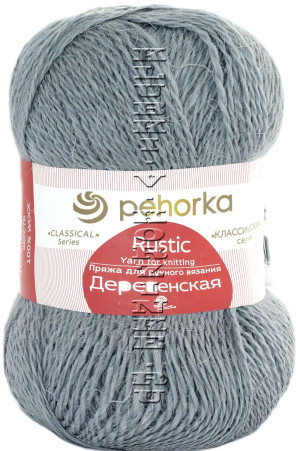 Пряжа Пехорка Деревенская - (59 - Мышонок) 100 г / 250 м100% полугрубая шерсть