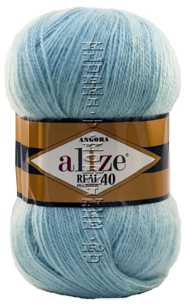Пряжа Angora Real 40 Alize - (114 - Бледно-бирюзовый)