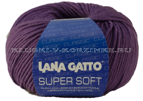 Пряжа Super Soft Lana Gatto - (13335 - Сиреневый)