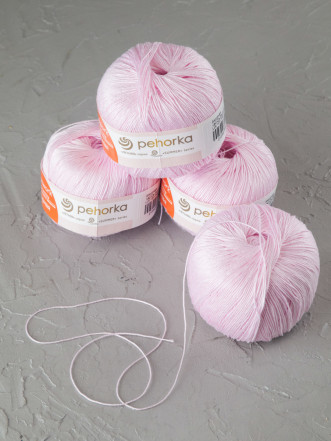 Пряжа Пехорка «Ажурная» - (180 - Св.бегония)