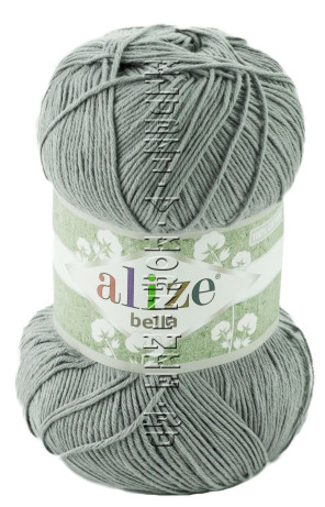 Пряжа Bella 100 Alize - (87 - Угольно - серый)