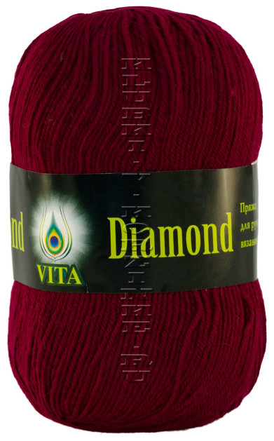 Пряжа VITA Diamond - (2321 - Вишневый)
