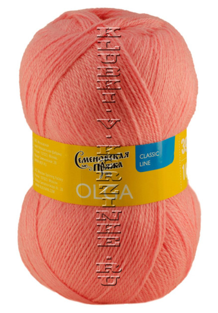 Пряжа Семеновская «Ольга» - (79 - Ярко-розовый)