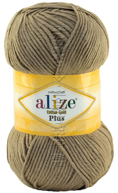 Пряжа Cotton Gold Plus Alize - (629 - Норка)