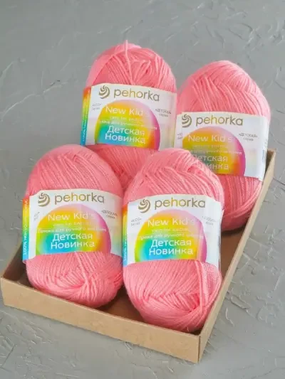 Пряжа Пехорка «Детская новинка» - (324 - Светлая азалия)