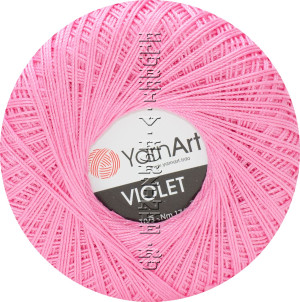 Пряжа YarnArt Violet - (5001 - Розовый) 50 г / 282 м100% хлопок 