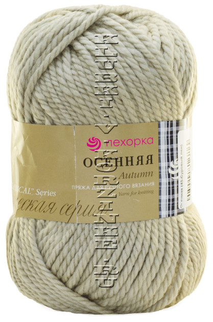 Пряжа Пехорка «Осенняя» - (43 - Суровый лен)
